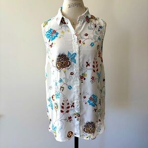 H&M Sleeveless Button Up Blouse